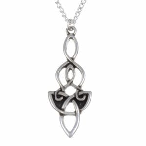 Dragon Knot pendant in pewter
