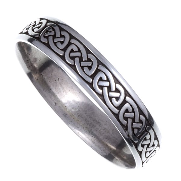 Intricate celtic knotwork bangle