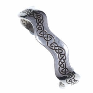 Celtic knot wavy open bangle