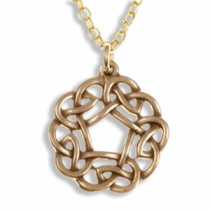 Pentagon knot pendant