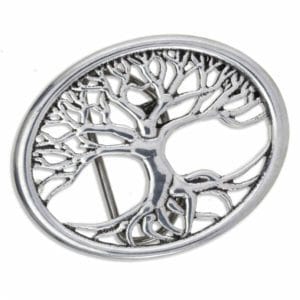 pewter tree of life buckle