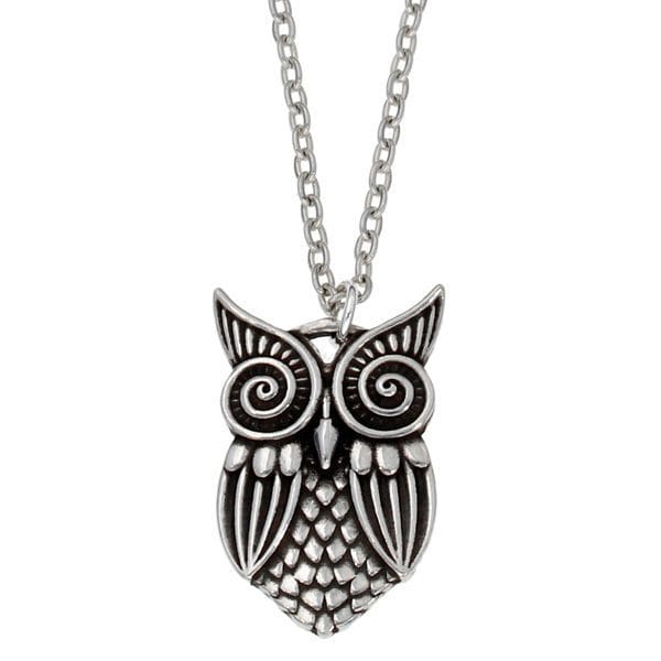 Pewter owl pendant