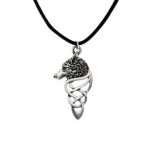 Celtic wolf pendant