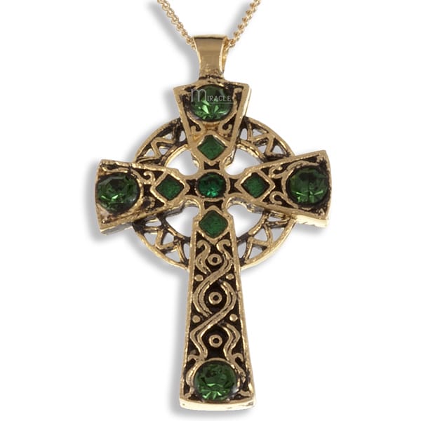 Miracle gold plated cross pendant