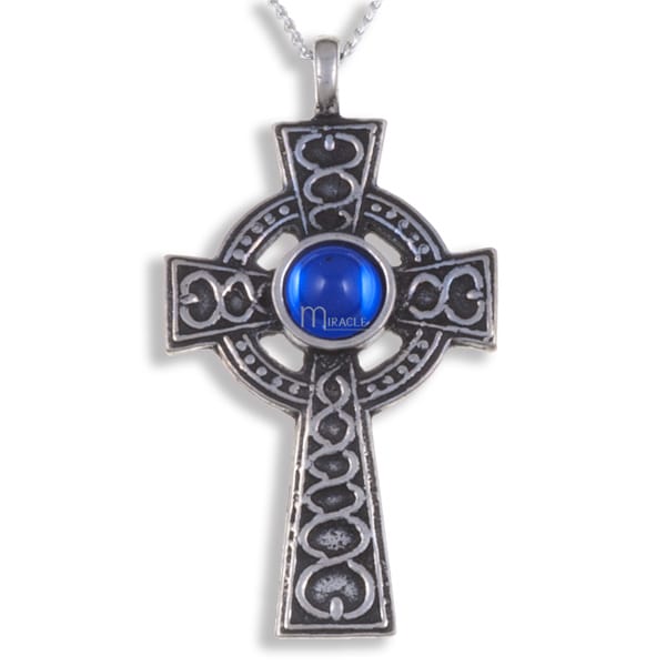 Miracle spiral knot cross pendant