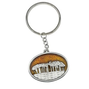 Nearly Home Trees keyring