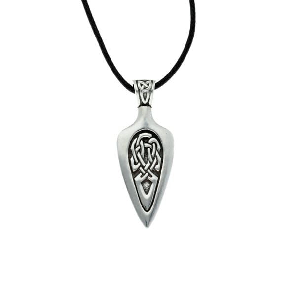 Celtic knot arrowhead pendant