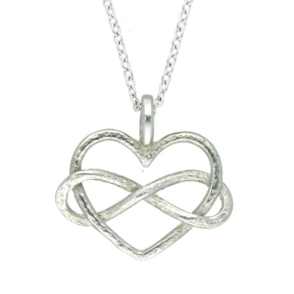 Infinity heart pendant