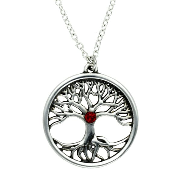 Ruby Tree of life pendant