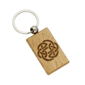 Lugh's Knot wooden keyring