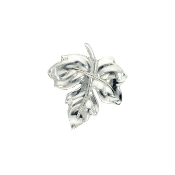 Pewter ivy leaf brooch