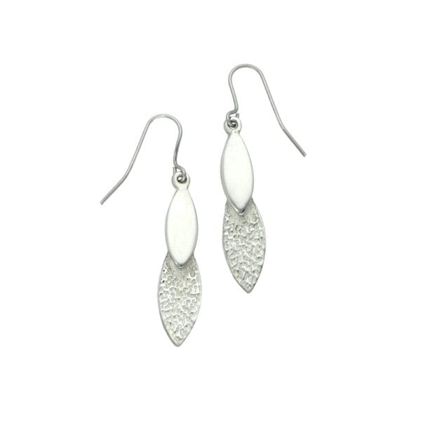 Double teardrop earrings